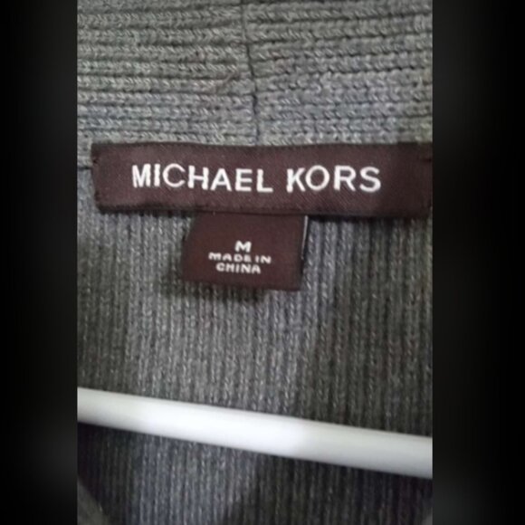 Michael Kors Gray Mens Cotton Blend Sweater Sz M - Picture 3 of 4